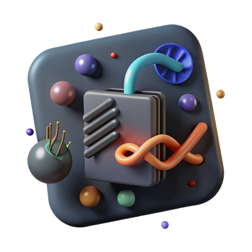 impressive artistic Genome Editing Tools Icon Isolated Simple detailed png