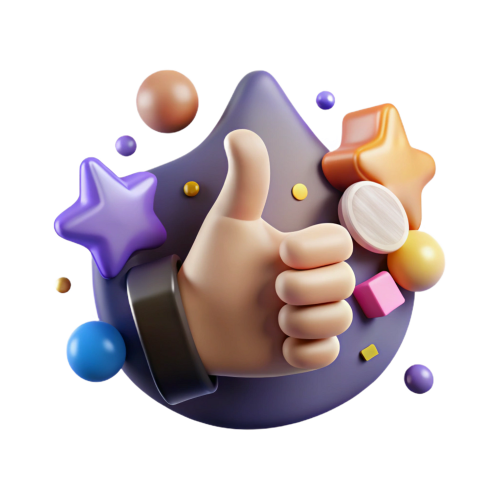 impressive traditional Thumbs Up Icon for Social Media Approval Transparent original png