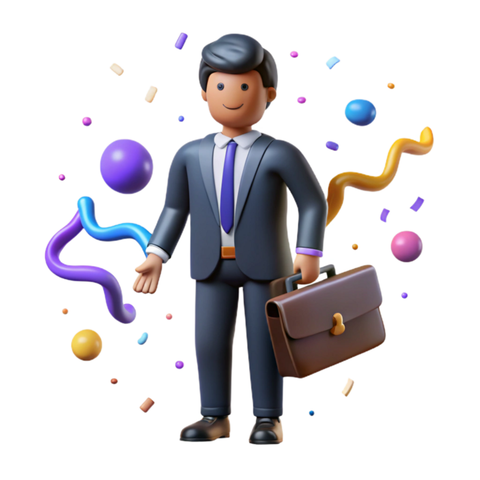 wonderful traditional Businessman Silhouette with Briefcase Isolated Cutout high quality png
