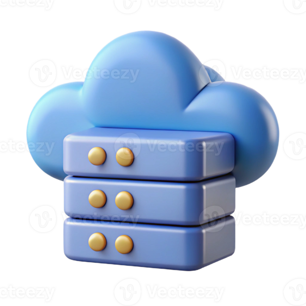 memorable abstract Cloud computing server, data storage, with Transparent Background ultra HD png