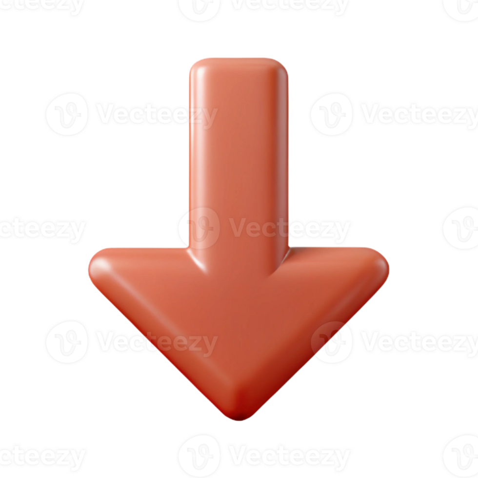 breathtaking artistic Arrow down icon. Straight downward arrow. Single-weight stroke with Scalable Design. flawless png
