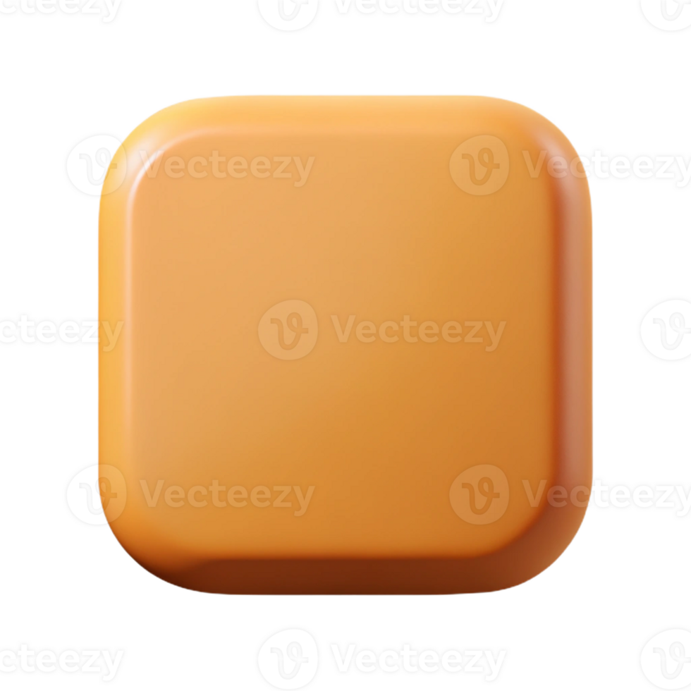 dramatic coveted Geometric square with rounded corners. Flat color, with Scalable Design. png