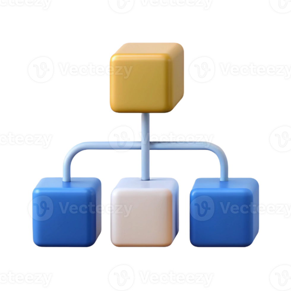 joyful dramatic Flowchart with three boxes connected by arrows. Clean lines, minimal design, with Scalable Design. sharp png