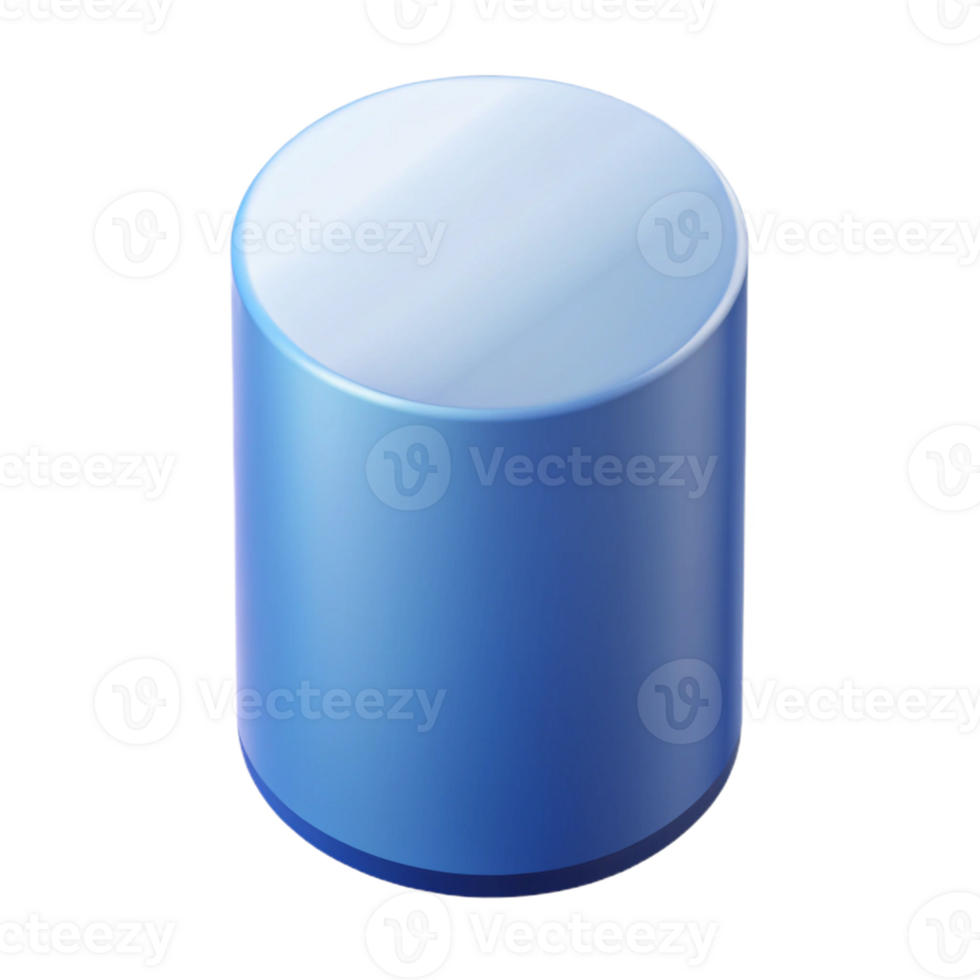 majestic peaceful modern Isometric view of a cylinder. Clean lines, minimal design with Scalable Design. top-tier png