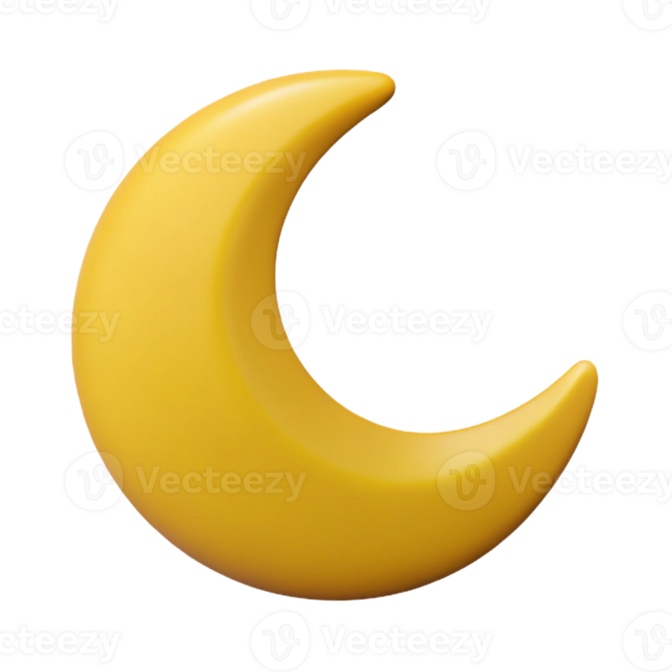 harmonioso impressionante mínimo esboço do uma crescente lua. limpar \ limpo linhas, plano cor, com escalável Projeto. autêntico png