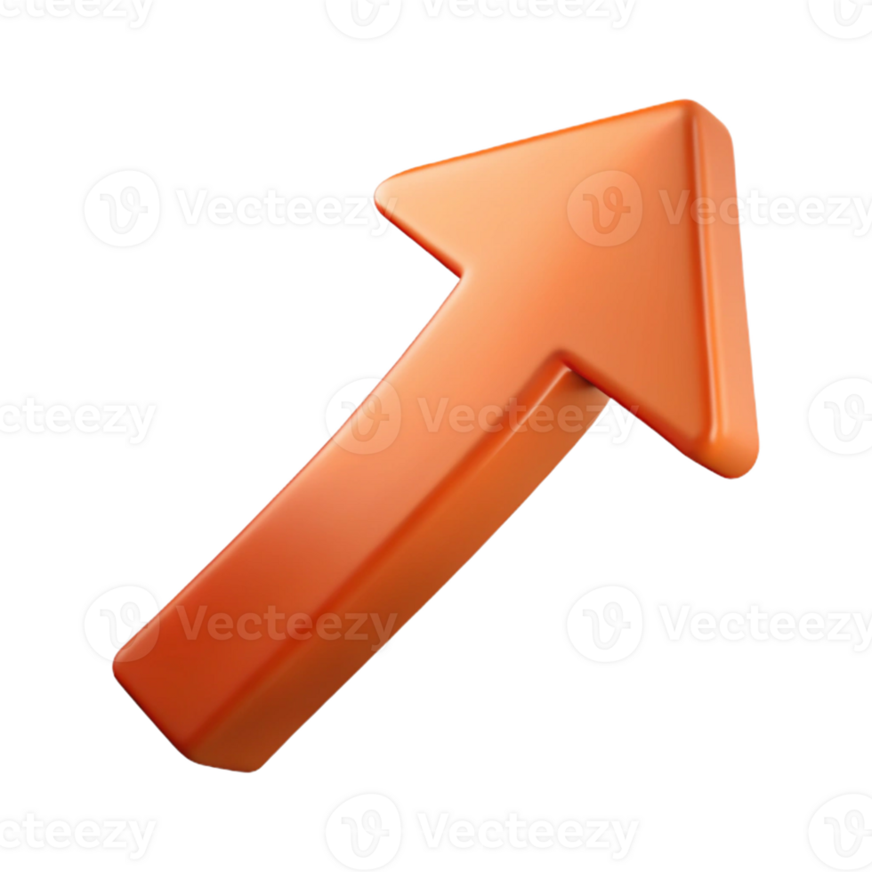 joyful dramatic Abstract arrow pointing upwards. Growth and progress. Crisp edges, single-weight stroke. with Scalable Design. handcrafted png