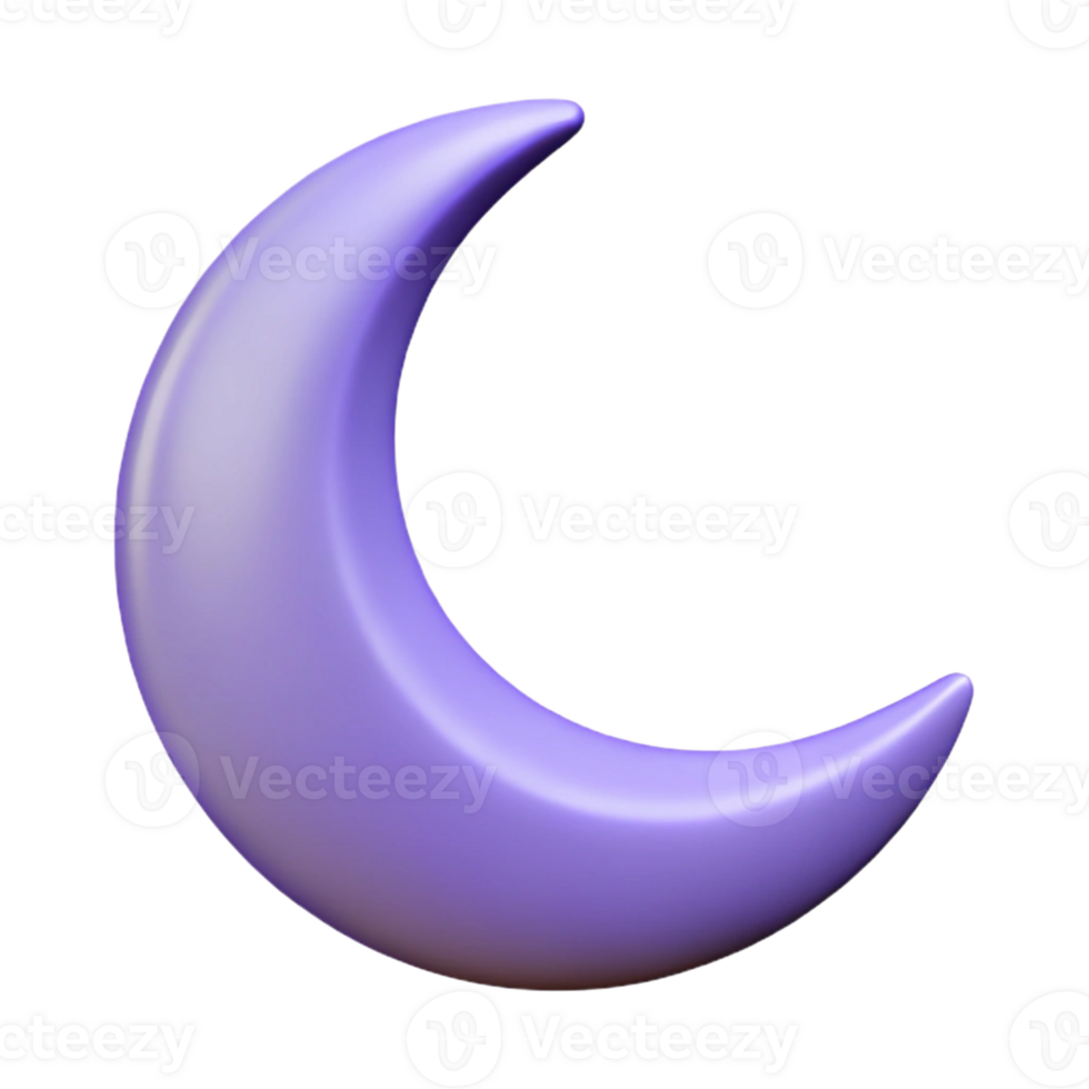 iconic impressionist Monoline crescent moon. Single-weight stroke, clean lines, flat color with Scalable Design. museum quality png