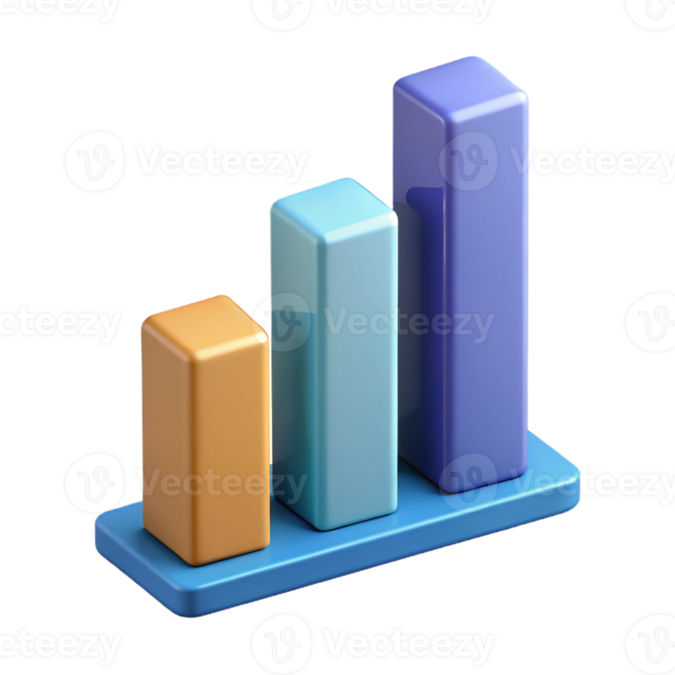 extraordinary melancholic urban Bar graph with three bars, different heights. Crisp edges, single-weight stroke, minimal with Scalable Design. refined png