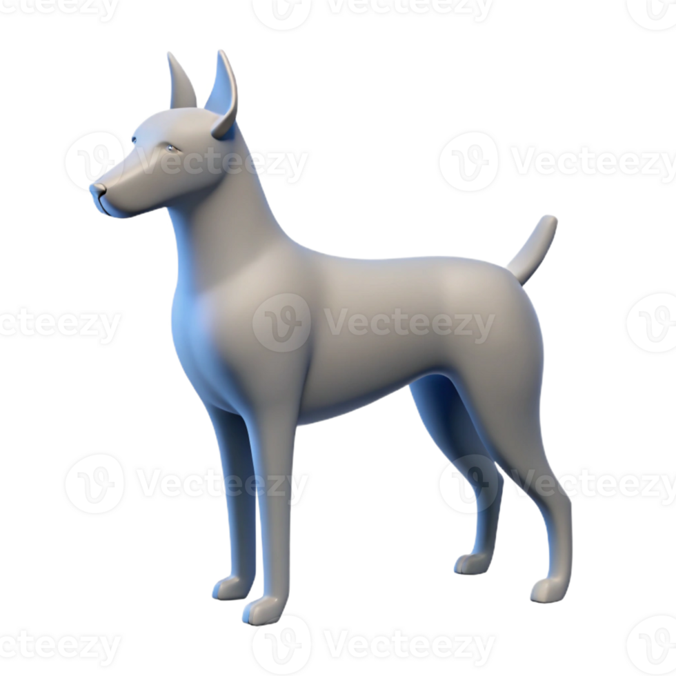 serene classic Stylized dog silhouette. Clean lines, flat color, minimal design with Scalable Design. artisan png