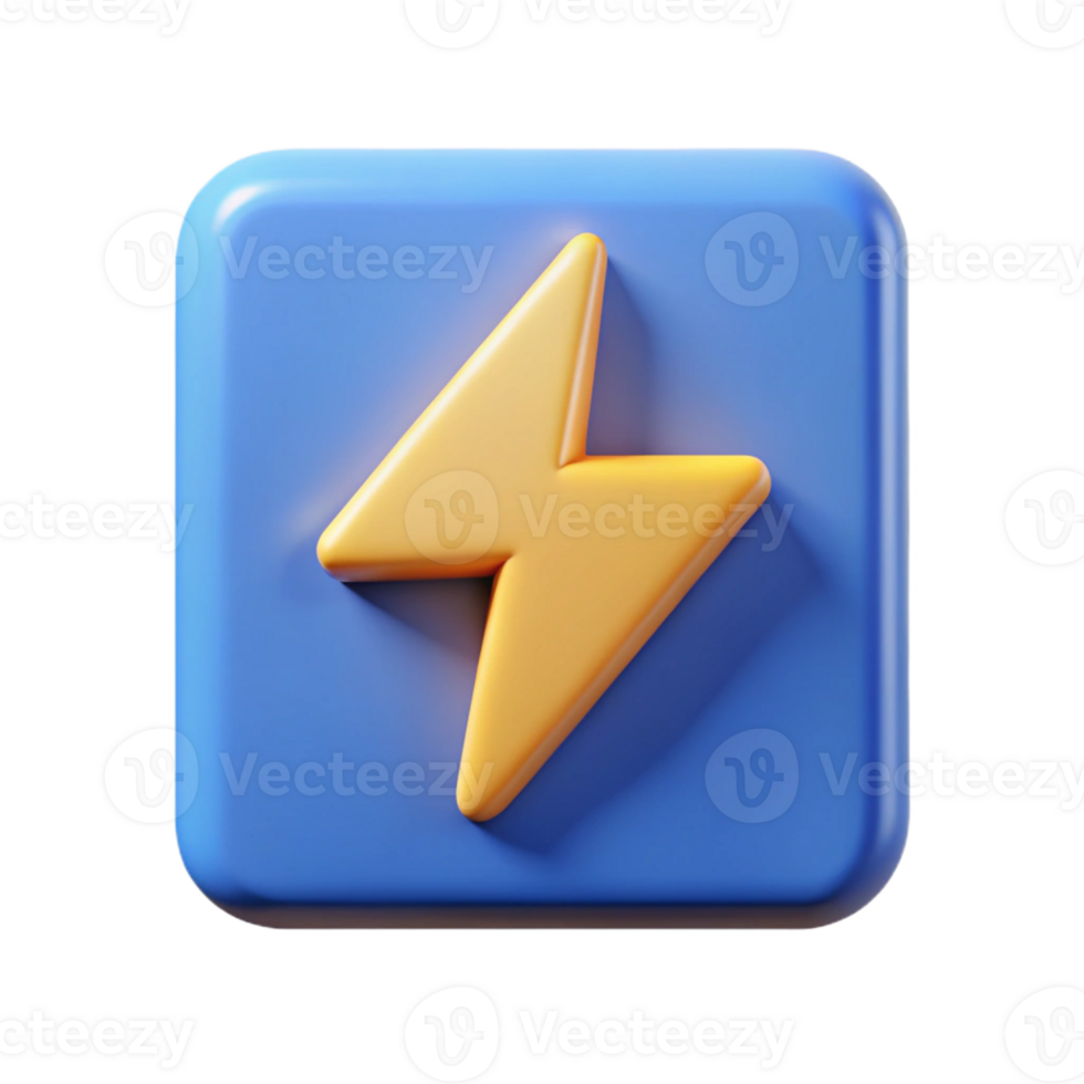 inspired nordic Square badge with a lightning bolt. Scalable, single-weight stroke, clean lines with Scalable Design. fine detail png