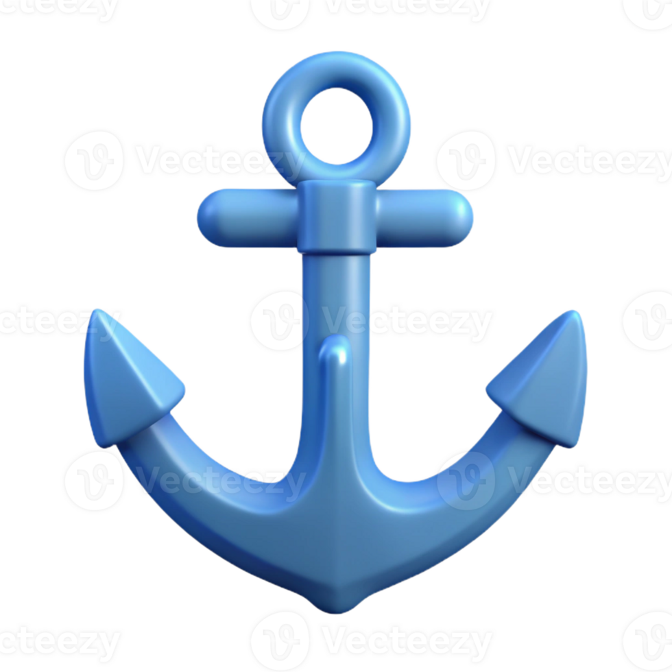 beautiful rustic Minimalist anchor icon with sharp edges and flat color. with Scalable Design. expertly shot png
