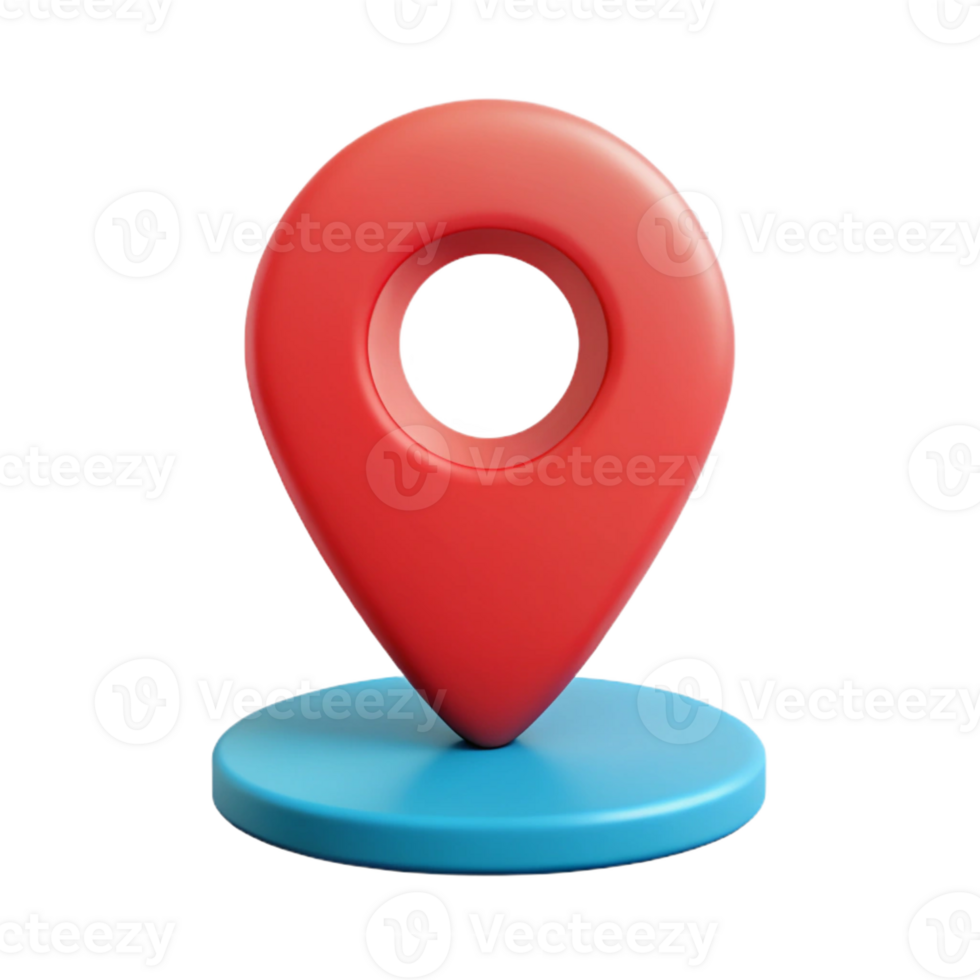 memorable traditional Minimalist symbol of location. A map pin. Flat color. Clean lines. Symmetrical with Scalable Design. original png