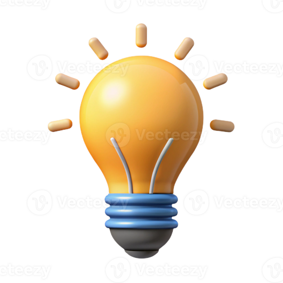 dynamic breathtaking Minimal line art of a lightbulb. Clean lines, flat color with Scalable Design. expertly shot png