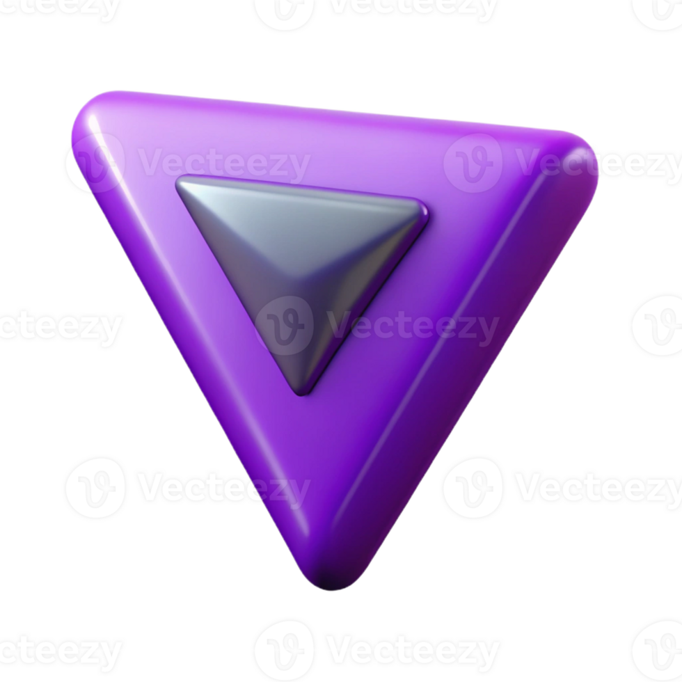 whimsical dramatic Triangle pointing down, single-weight stroke, purple. Geometric, with Scalable Design. original png