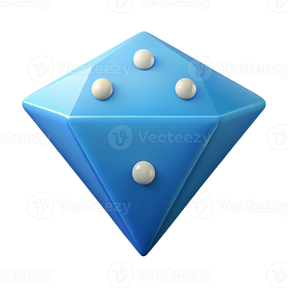rare surreal Diamond-shaped character with four small, circular dots. Minimal, scalable, flat color with Scalable Design. perfect clarity png