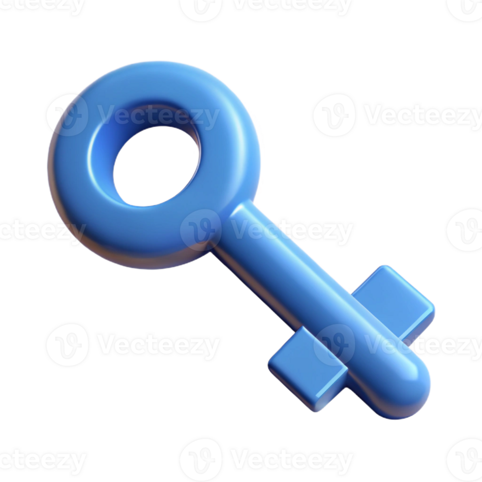 exquisite iconic Pictogram of a key. Crisp edges, clean lines, minimal design with Scalable Design. png