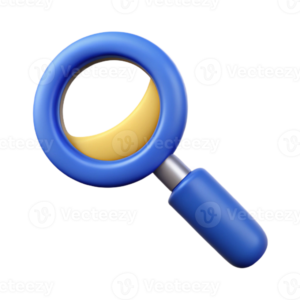 immaculate tropical Pictogram of a magnifying glass. Scalable, minimal, single-weight stroke with Scalable Design. authentic png