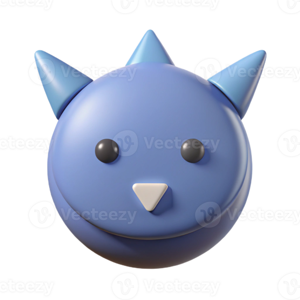 celebrated baroque Circular character with two small, triangular ears. Crisp edges, minimal, flat color with Scalable Design. genuine png