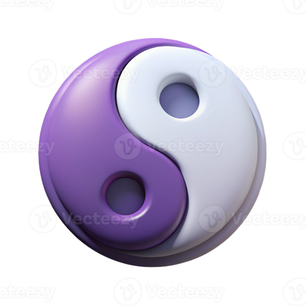quintessential minimalist Symmetrical monoline yin yang symbol. Single-weight stroke, flat color, minimal with Scalable Design. sharp png