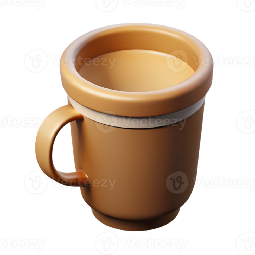 alluring timeless Single-weight stroke outline of a coffee cup. Flat color, minimal with Scalable Design. png