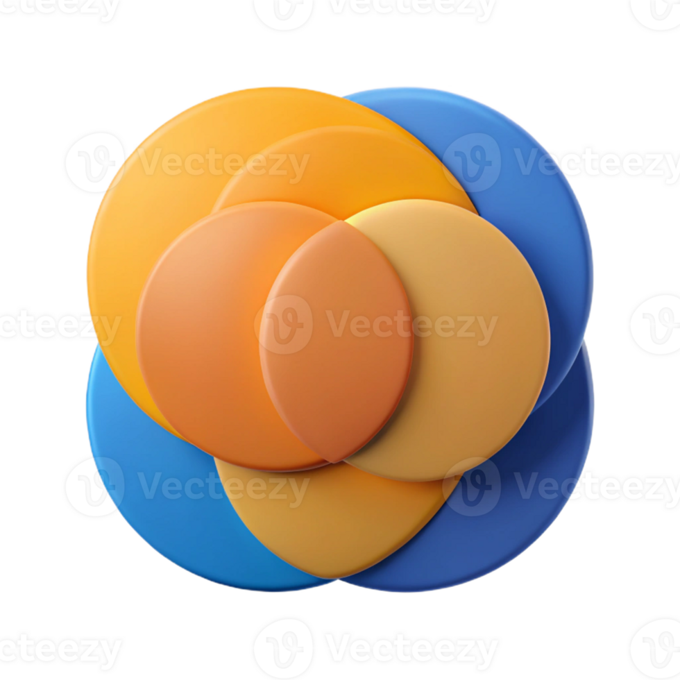 joyful magnificent Abstract pattern of concentric circles. Flat color, single-weight stroke with Scalable Design. ultra HD png