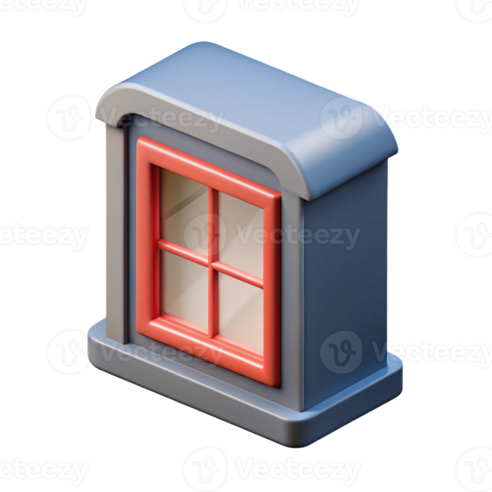 elegant romantic organic Architectural plan of a small window. Minimal design, single-weight stroke with Scalable Design. premium png