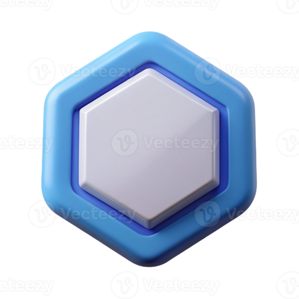 immaculate exemplary Octagonal badge with a central square. Flat color, crisp edges, single-weight stroke with Scalable Design. png