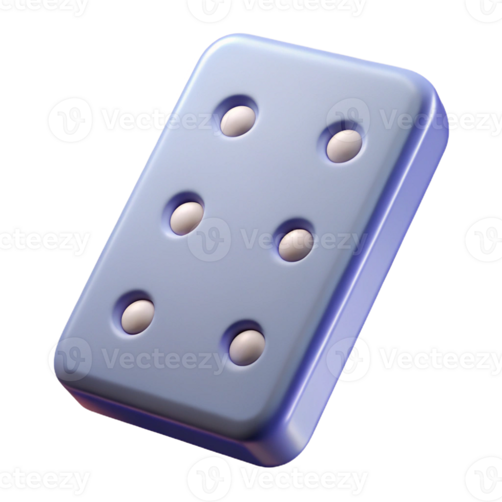 elegant abstract Upright, rectangular domino with three dots. Symmetrical, crisp edges, with Scalable Design. top-tier png