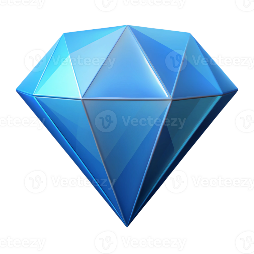 captivating baroque Diamond shape with facets. Geometric, flat color, with Scalable Design. flawless png