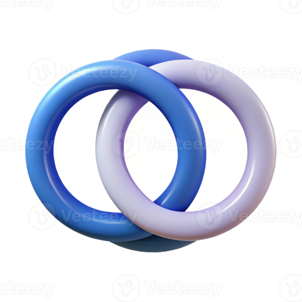 memorable urban Minimalist symbol of balance. Two interlocking circles. Clean lines, flat color. Symmetrical design with Scalable Design. exclusive png