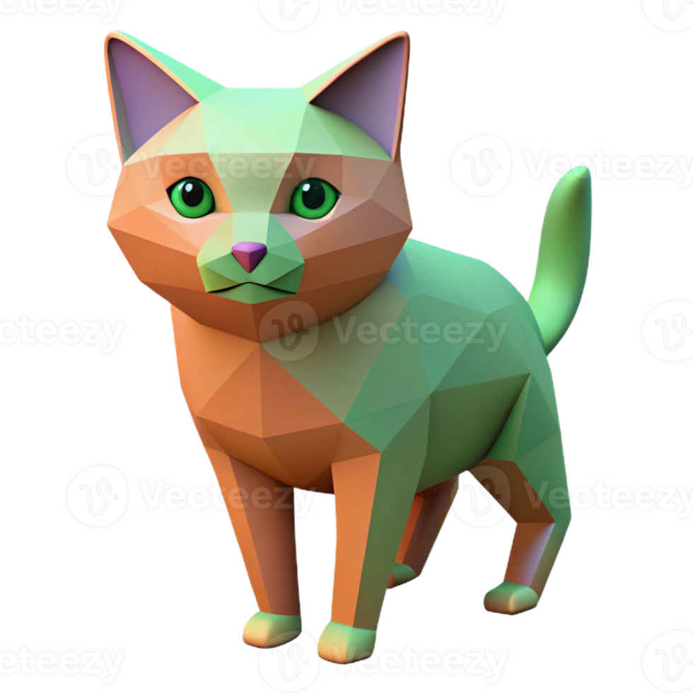 elegant retro Geometric, flat color cat. Crisp edges, symmetrical with Scalable Design. elite png