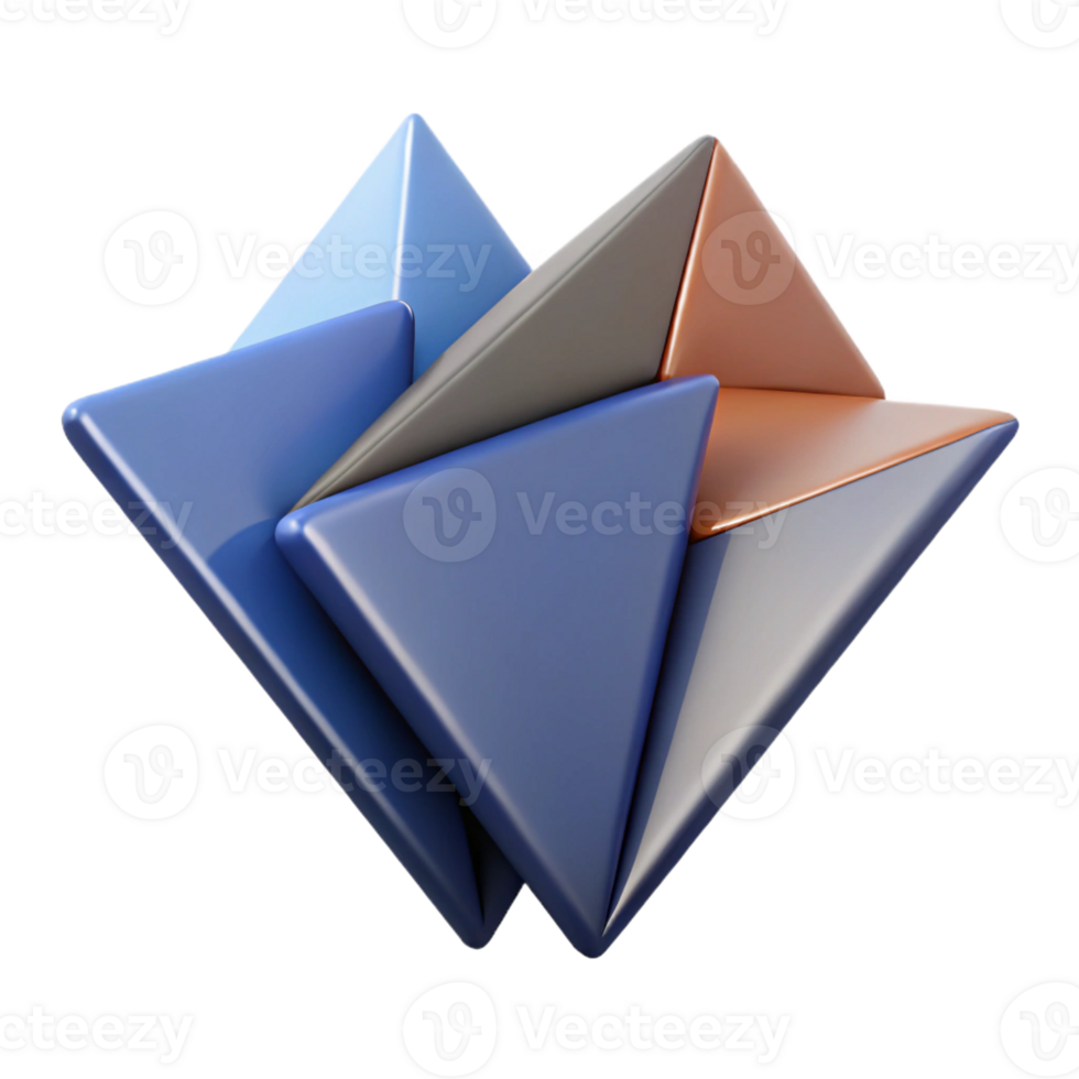 gorgeous playful elegant Dynamic arrangement of sharp-edged trapezoids. Minimal design, flat color with Scalable Design. precision png