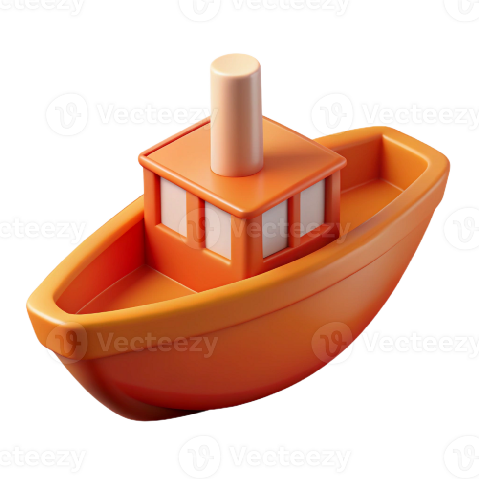 gorgeous standout Scalable flat color illustration of a boat. Crisp edges, single-weight stroke with Scalable Design. png