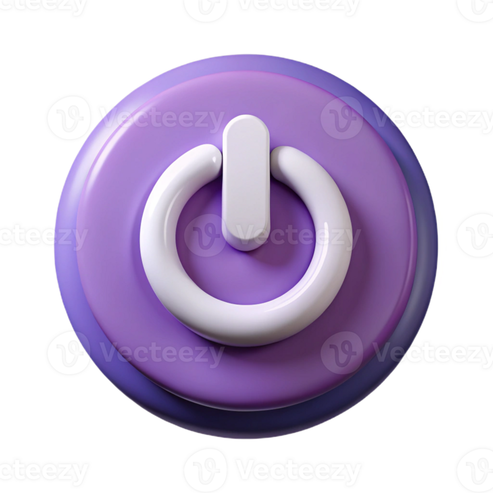 harmonious exquisite A symmetrical, scalable power button icon. Flat color, clean lines with Scalable Design. authentic png