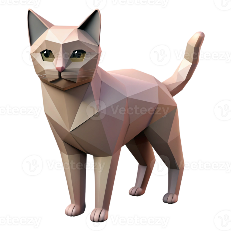 exquisite classic Geometric, flat color cat. Crisp edges, symmetrical with Scalable Design. artisan png