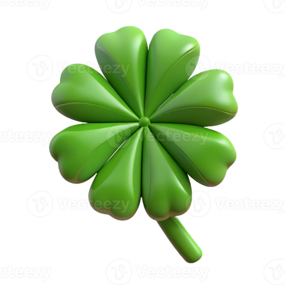 gorgeous distinctive Symmetrical four-leaf clover. Sharp edges, minimal, flat color with Scalable Design. png