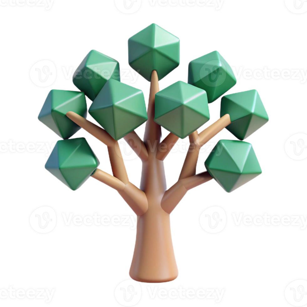 gorgeous organic A stylized tree with geometric branches, single-weight stroke with Scalable Design. fine detail png