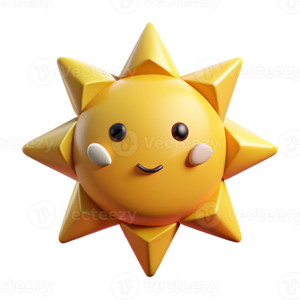 mysterious striking Sun character with short, triangular rays. Geometric, flat yellow color with Scalable Design. gallery standard png