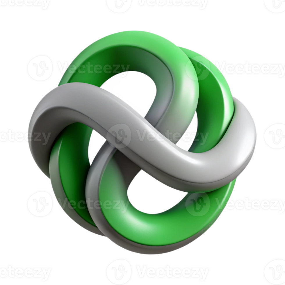 enchanting coveted Interlocking wave shapes, green and grey. Flat color, clean lines. with Scalable Design. png