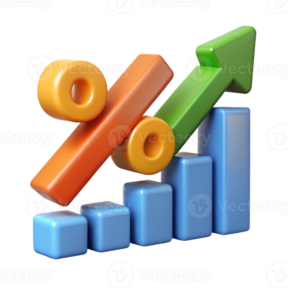 extraordinary nordic Upward trending arrow chart with percentage markers. Crisp edges, single-weight stroke, with Scalable Design. elite png