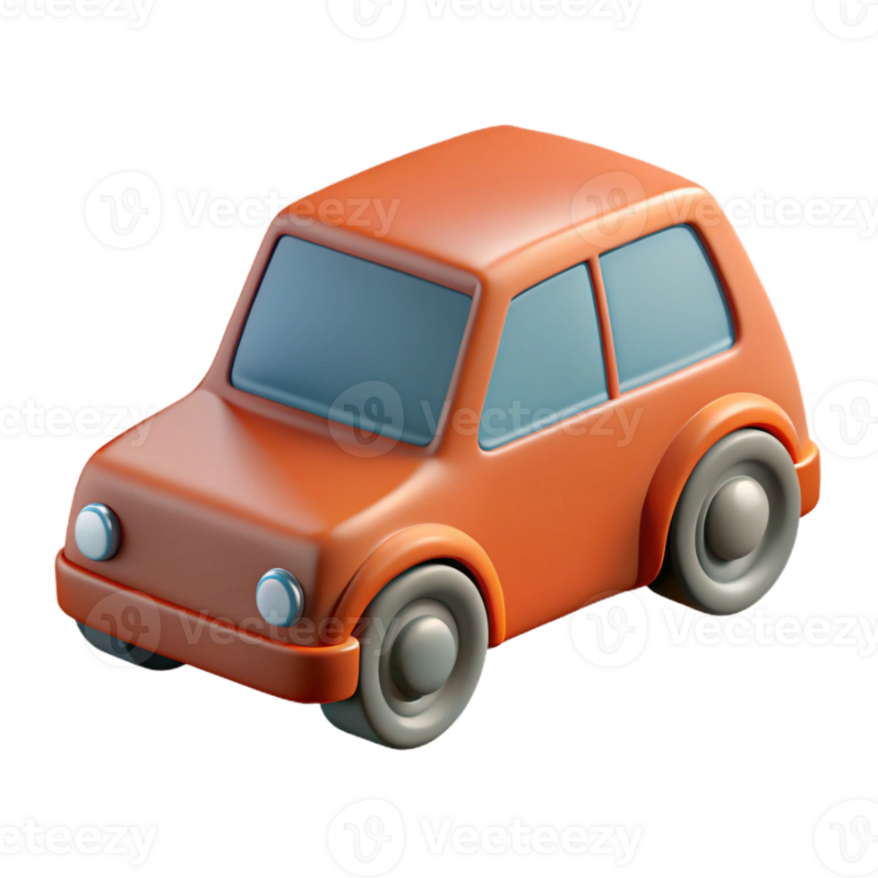 joyful extraordinary Simple car with rounded wheels, rectangular body. Crisp edges, scalable, flat color with Scalable Design. original png
