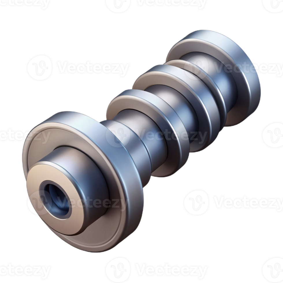 bold impressive Crisp edges camshaft illustration, single-weight stroke, with Scalable Design. museum quality png
