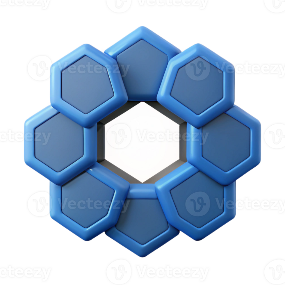 exceptional minimalist A series of connected, sharp-edged hexagons. Clean lines, with Scalable Design. 4K png