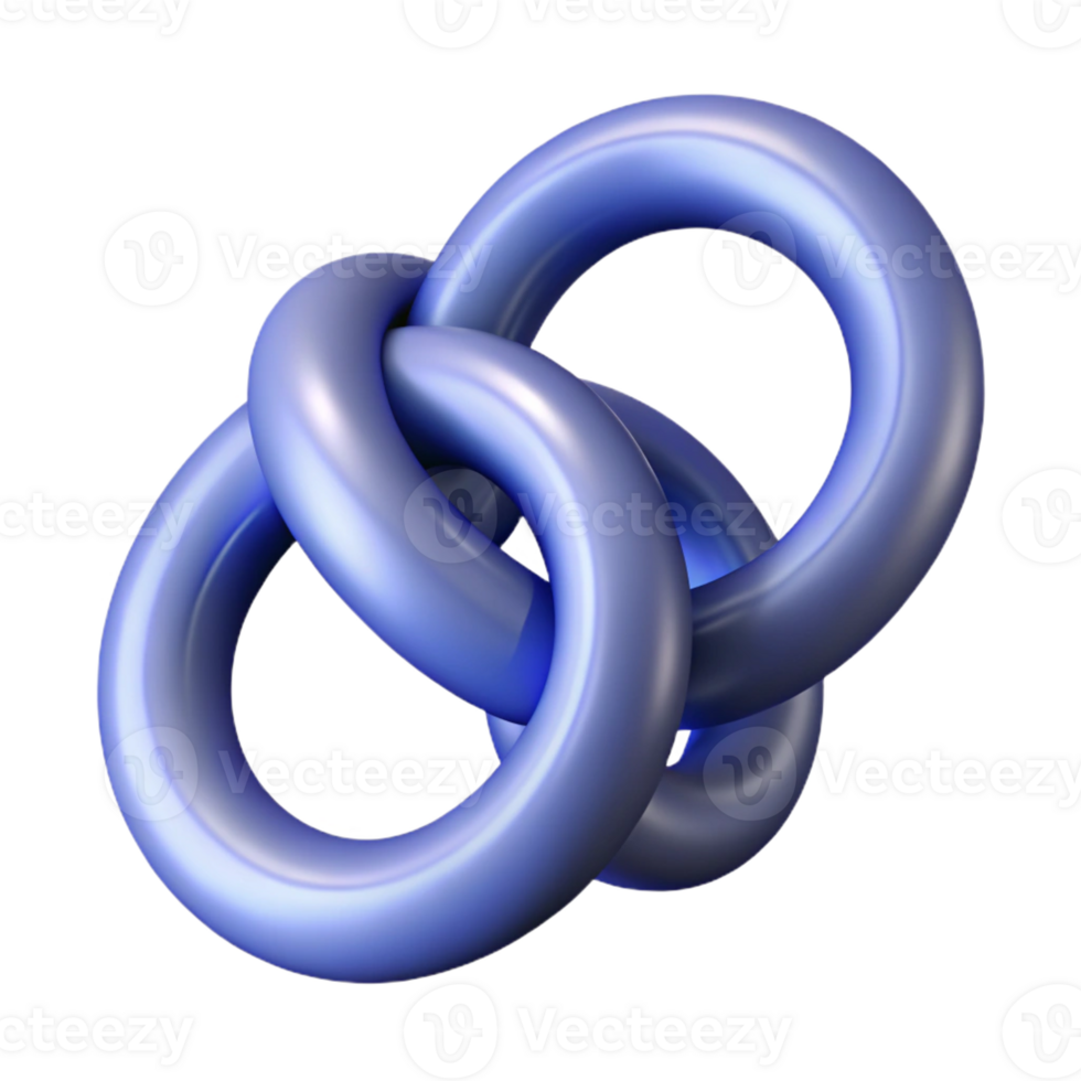 majestic coastal Interlocking circles forming a chain link. Clean lines, with Scalable Design. precision png
