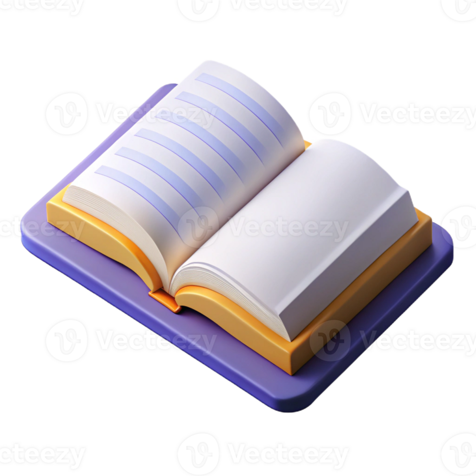dazzling quintessential Scalable isometric open book with single-weight stroke and white pages with Scalable Design. png