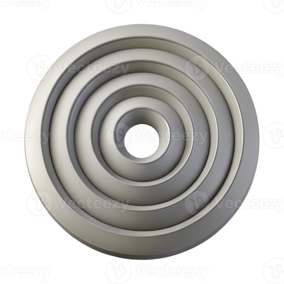 inspired geometric Concentric circles in shades of gray. Flat color, scalable, clean lines with Scalable Design. gallery standard png