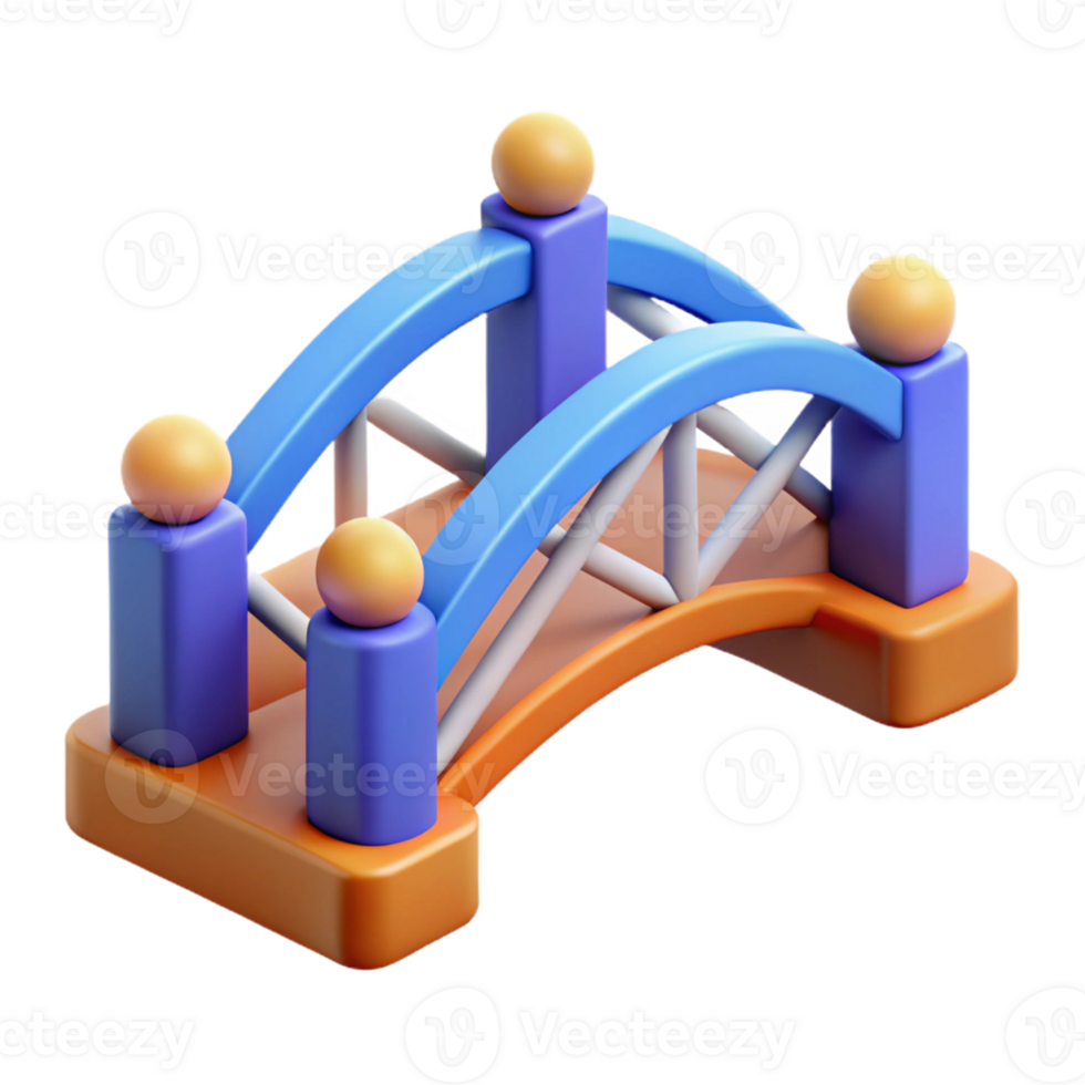glorious dreamy rustic Symmetrical bridge design, geometric shapes, flat color with Scalable Design. fine detail png
