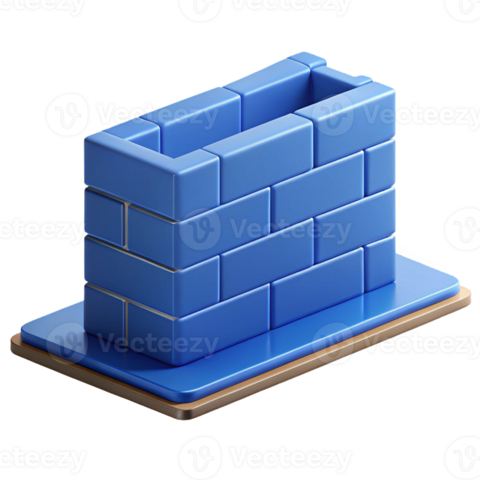 exquisite unparalleled Blueprint of a foundation wall. Flat color, scalable, clean lines with Scalable Design. png