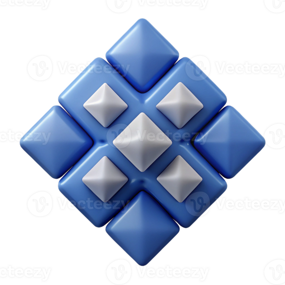 impressive futuristic Abstract pattern of radiating squares. Flat color, crisp edges with Scalable Design. top-tier png