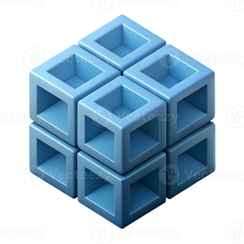 elegant rustic Isometric cube pattern, crisp edges, symmetrical, with Scalable Design. genuine png
